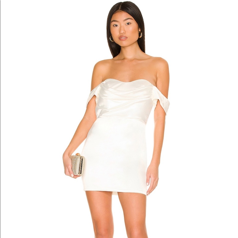revolve x more to come Bella off the shoulder dress size S